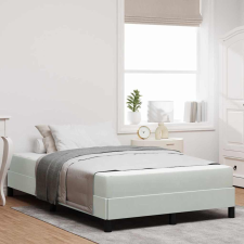 vidaXL Boxspring ágy matraccal Világosszürke 120 x 200 cm Bársony ágy és ágykellék