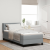 vidaXL Boxspring Ágy Matraccal - Világosszürke, 90 x 190 cm, Szövet