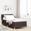 vidaXL Boxspring Ágy Matrachoz Sötétbarna 90x190 cm Szövet