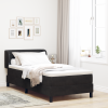 vidaXL Boxspring Ágy Matracokkal Fekete 90x200 cm Bársony
