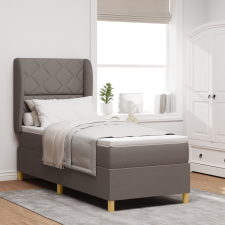vidaXL Boxspring Ágy Matracokkal Taupe 80x200 cm Szövet ágy és ágykellék