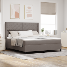 vidaXL Boxspring Ágy Mattal Taupe 180x200 cm Szövet ágy és ágykellék