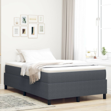 vidaXL Boxspring Ágy Sötétszürke 120x200 cm Corduroy Szövet ágy és ágykellék