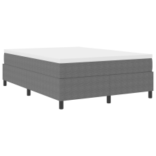 vidaXL Boxspring Ágy Világosszürke 140x200 cm Corduroy Szövet (3337412) ágy és ágykellék