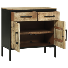vidaXL büféasztal 70x35x70 cm Tömör durva fa mangó bútor