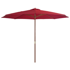vidaXL Burgundi vörös kültéri napernyő farúddal 350 cm kerti bútor