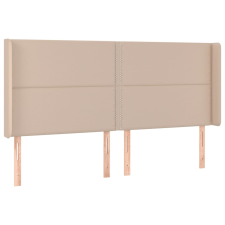 vidaXL cappuccino műbőr fejtámla szárnyakkal 183x16x118/128 cm (3119547) ágy és ágykellék
