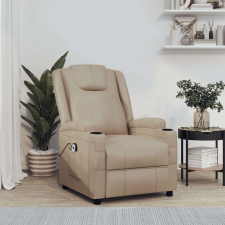 vidaXL cappuccino műbőr felállást segítő fotel bútor