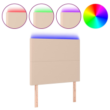 vidaXL cappuccino műbőr LED-es fejtámla 100x5x118/128 cm (3122233) ágy és ágykellék