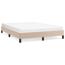 vidaXL cappuccino színű műbőr ágykeret 140 x 190 cm (346903) ágy és ágykellék