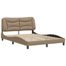 vidaXL cappuccino színű műbőr ágykeret fejtámlával 120x200 cm (3207992) ágy és ágykellék