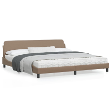 vidaXL cappuccino színű műbőr ágykeret fejtámlával 200x200 cm ágy és ágykellék