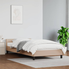 vidaXL cappuccino színű műbőr ágykeret fejtámlával 90x190 cm ágy és ágykellék