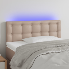 vidaXL cappuccino színű műbőr LED-es fejtámla 100 x 5 x 78/88 cm ágy és ágykellék