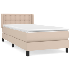 vidaXL cappuccino színű műbőr rugós ágy matraccal 100 x 200 cm (3130768) ágy és ágykellék