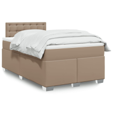 vidaXL cappuccino színű műbőr rugós ágy matraccal 140 x 190 cm ágy és ágykellék