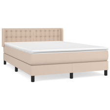 vidaXL cappuccino színű műbőr rugós ágy matraccal 140 x 190 cm (3130780) ágy és ágykellék