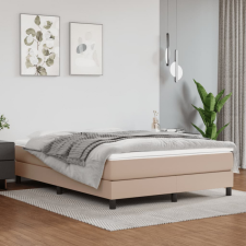 vidaXL cappuccino színű műbőr rugós ágy matraccal 140 x 200 cm ágy és ágykellék