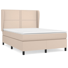 vidaXL cappuccino színű műbőr rugós ágy matraccal 140 x 200 cm (3128978) ágy és ágykellék