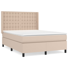 vidaXL cappuccino színű műbőr rugós ágy matraccal 140 x 200 cm (3132506) ágy és ágykellék