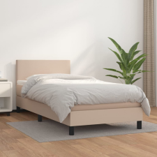 vidaXL cappuccino színű műbőr rugós ágy matraccal 80 x 200 cm ágy és ágykellék