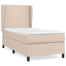 vidaXL cappuccino színű műbőr rugós ágy matraccal 80 x 200 cm (3128882) ágy és ágykellék