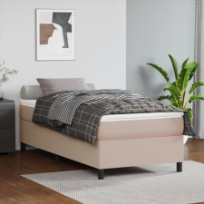 vidaXL cappuccino színű műbőr rugós ágykeret 100x200 cm ágy és ágykellék