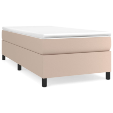 vidaXL cappuccino színű műbőr rugós ágykeret 100x200 cm (3121034) ágy és ágykellék