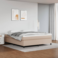 vidaXL cappuccino színű műbőr rugós ágykeret 160x200 cm ágy és ágykellék