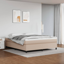 vidaXL cappuccino színű műbőr rugós ágykeret 160x200 cm ágy és ágykellék