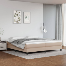 vidaXL cappuccino színű műbőr rugós ágykeret 200x200 cm ágy és ágykellék