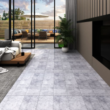 vidaXL cementszürke 2 mm-es öntapadó PVC padlóburkolat 5,02 m² beton- és padlóbevonat