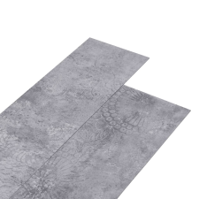 vidaXL cementszürke 2 mm-es öntapadó PVC padlóburkolat 5,02 m² (146558) járólap