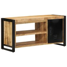 vidaXL Cipőpad 100x40x50 cm Tömör Fa Durva Mangó bútor