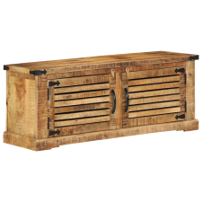 vidaXL Cipőpad 110x38x45 cm Tömör Fa Rusztikus Mangó (4019630) bútor