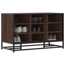 vidaXL cipőpad barna tölgy 84x40x53,5 cm Gépi fa és fém bútor
