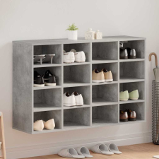 vidaXL Cipősszekrény polcokkal Beton szürke 103 x 30 x 67 cm Faanyag bútor