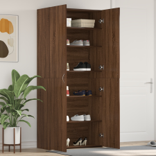 vidaXL Cipőszekrény Barna Tölgy 80x35,5x180 cm Mérnöki Fa bútor