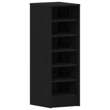 vidaXL Cipőszekrény Fekete Tölgy 31,5x35x90 cm Mérnöki Fa (862688) bútor