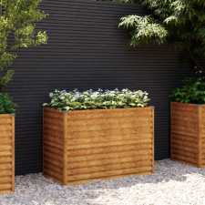 vidaXL corten acél kerti magaságyás 100 x 50 x 69 cm kerti tárolás