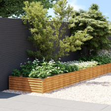 vidaXL corten acél kerti magaságyás 960x100x36 cm kerti tárolás