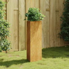 vidaXL corten acél növénytartó 30x26x75 cm kerti dekoráció
