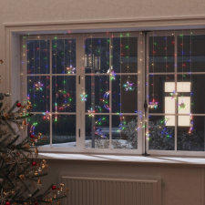 vidaXL csillag és hold fényfüzér 345 színes LED-del és távirányítóval karácsonyfa izzósor