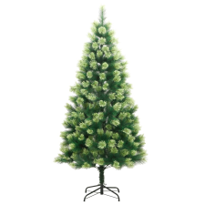 vidaXL csuklópántos műkarácsonyfa állvánnyal 150 cm (356737) műfenyő