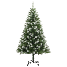 vidaXL csuklópántos műkarácsonyfa hóval 240 cm (356745) műfenyő
