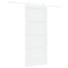 vidaXL Csúszó Ajtó Hardver Készlettel Fehér 86x198.5 cm Tömör Fenyő (3333595) építőanyag