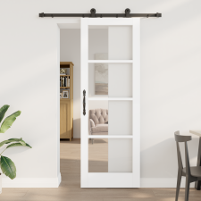 vidaXL Csúszó Ajtó Hardver Készlettel "ORKDAL" Fehér 73.5x211 cm nyílászáró