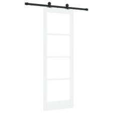 vidaXL Csúszó Ajtó Hardver Készlettel "ORKDAL" Fehér 73.5x211 cm (3332102) nyílászáró