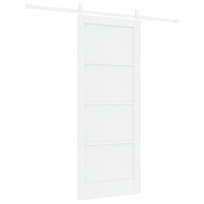 vidaXL csúszó ajtó hardver szettel fehér 83x202 cm tömör fenyő (3333757) nyílászáró