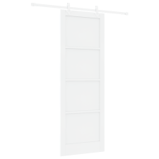 vidaXL Csúszó ajtó hardverrel 83x232 cm Szilárd Fa Fenyő Fehér (3333565) nyílászáró